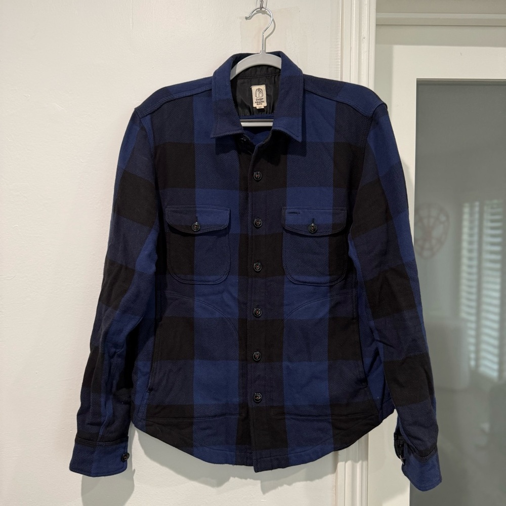 Hiroshi Kato - Blue and Black Plaid Shirt